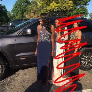 Navy blue prom dress